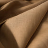 Delicate light brown linen-cotton blend fabric with a soft touch and plain weave