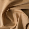 Delicate light brown linen-cotton blend fabric with a soft touch and plain weave