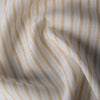 Lightweight Honey Wheat Stripe Linen Fabric with a soft drape and classic stripe pattern