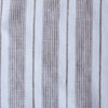 White & Light Brown Striped 100% Linen Fabric