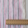 Blush & Cocoa Stripe 100% Linen Fabric