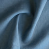 Lake Blue 100% Linen Fabric - Extra Wide, Pre-Washed, 165 GSM