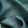 Pine Green Extra Wide 100% Linen Fabric - 280cm Width, Pre-Washed