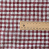 Mulberry Gingham Extra Wide 100% Linen Fabric in 280cm width, light-medium weight, ideal for clothing and home textiles.