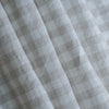 Dove Grey Gingham Extra Wide 100% Linen Fabric with 1.25cm Light Grey and White Checks