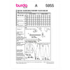 Burda sewing pattern 5955 for men’s suit with slip-on trousers and a lined jacket featuring lapels and patch pockets.