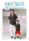 McCall's Sewing Pattern M6972 for men’s and boys’ shirt, shorts, and pants, beginner-friendly design