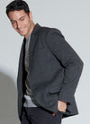 McCall's Sewing Pattern M7818 for a unisex lined jacket with notched collar and back slits, designed by Melissa Watson.