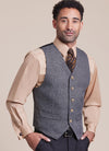 McCall's Sewing Pattern M8415 for men’s lined vest, button-front shirt, tie, and bow tie