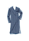 McCall's Sewing Pattern M8443 for men’s sleepwear, featuring a wrap robe, nightshirt, top, and pull-on pants and shorts.