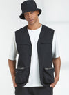 Men’s knit top, vest, and hat made using Simplicity Sewing Pattern S9651