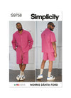 Men’s shirts and shorts made using Simplicity Sewing Pattern by Norris Danta Ford