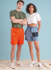 Unisex pull-on shorts made using Simplicity Sewing Pattern S9795