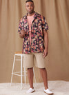 Men’s knit T-shirt, shirt, and shorts made using Simplicity Sewing Pattern