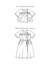 Omilie Sewing Pattern - Smock Top or Dress with Patch Pockets and Sleeve Options