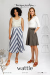 Wattle Skirt Sewing Pattern - Bias Cut Midi Length Skirt, Pleated Skirt, Gathered Skirt, and Bias Cut Skirt