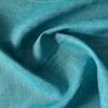 Aquamarine Fizz 100% Linen Fabric, showcasing the interplay of aqua and deep green threads with a natural, non-sheer texture