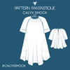 Calyx Smock Sewing Pattern – gathered smock top & dress with sleeve and hem variations