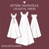 Celestial Maxi Dress Sewing Pattern – bold volume, elegant shaping & length variations