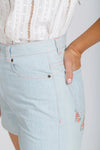 Image of the Dawn Jeans Sewing Pattern showcasing four styles: tapered leg, straight leg, wide leg, and jean shorts, with high rise and classic jeans details.