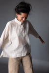 Ellsworth Sewing Pattern - Oversized Boxy Shirt with Dropped-Back Hem and Half Placket