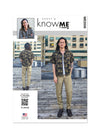 Know Me Sewing Pattern ME2056 by Donny Q for men’s oversized shirt with mesh gussets and straight-leg pants with zipper vents and mesh inserts.