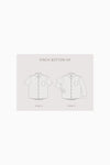 line drawing of Finch Men's Shirt Sewing Pattern - Button-Up Shirt with Scoop Back Hem