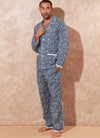 McCall's Sewing Pattern M8262 for men’s loungewear, featuring pajama shirts, drawstring pants, and shorts.