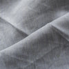 Seamist 100% Linen Fabric with a unique denim-like twill weave in greenish-grey. Features purplish grey and green warp fibers with white weft fibers, perfect for sturdy garments like jackets, pants, structured dresses, and skirts. Soft, smooth hand, tight weave, and heavy drape.