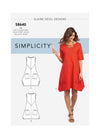 Simplicity Sewing Pattern for Misses'/Women's loose-fitting handkerchief dress or tunic