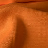 Heavyweight Tangerine Panama Basketweave Linen Fabric, with a firm hand and plaited basket-like weave, perfect for upholstery and pulled thread work