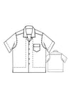 The All State Sewing Pattern – vintage-inspired boxy short-sleeve shirt with patch pocket