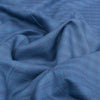 Country Blue Check 100% Linen Fabric