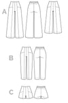 Pietra Pants and Shorts Sewing Pattern-Sewing Patterns-de Linum